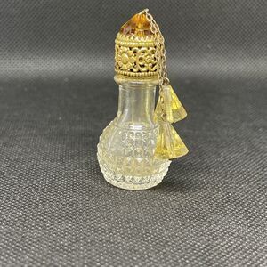 Antique Perfume Bottle Czech Irice Stubby Jewelry Charm Dangles 1920s